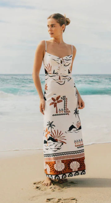White Closet Lavinia Exclusive Print Maxi