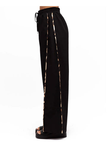 Leopard Stripe High Waisted Pant