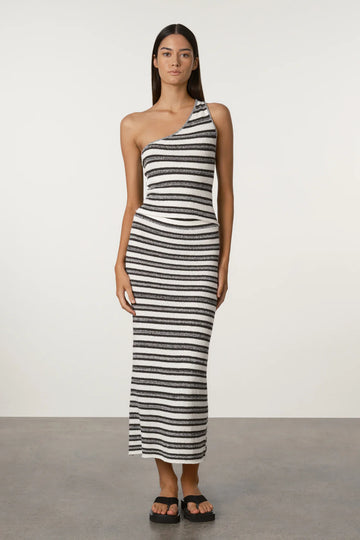ZZ Stripe Textured Knit Top