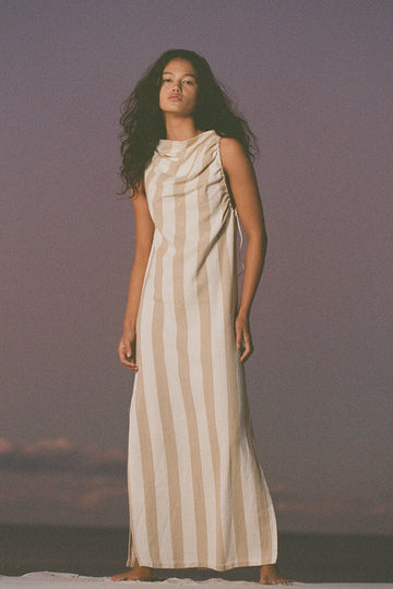 ZULU & ZEPHYR Organic Cotton Natural Strip Dress