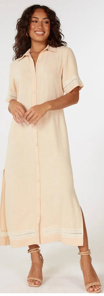 GIRL & THE SUN Haven Button Down Maxi