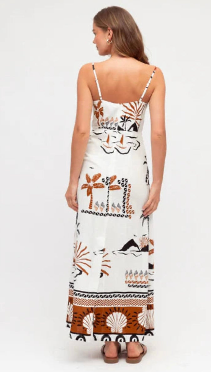 White Closet Lavinia Exclusive Print Maxi