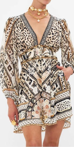 Camilla The Mosaic Muse Curved Waistband Short Dress