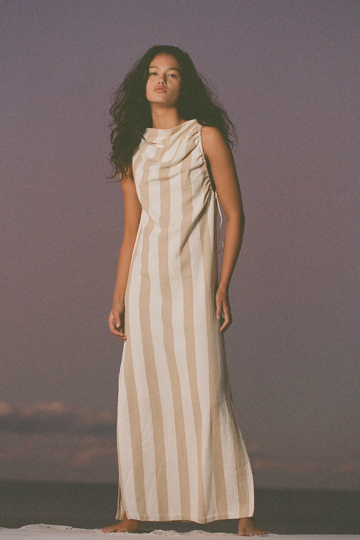 ZULU & ZEPHYR Organic Cotton Natural Strip Dress